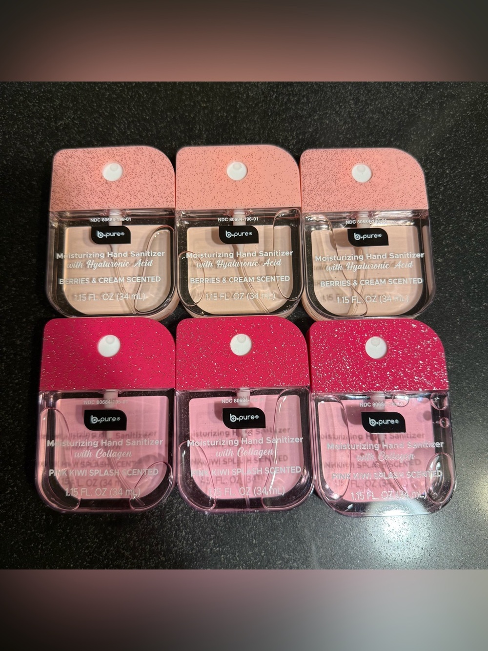 B. Pure Pink & Light Pink Moisturizing Hand Sanitizer (6-Pack)